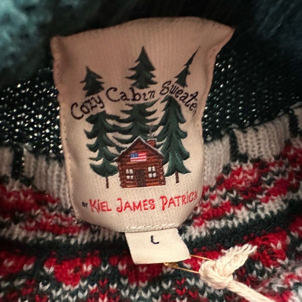 NWT KIEL JAMES PATRICK GRISWOLD COZY CABIN SWEATER | sz L - Picture 5 of 12